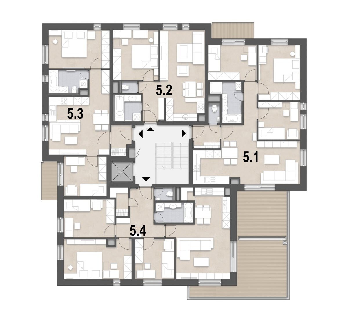 Veľkometrážny 2 izbový byt s komorou, / 62,79 m2 /, na predaj  Galanta — foto 6