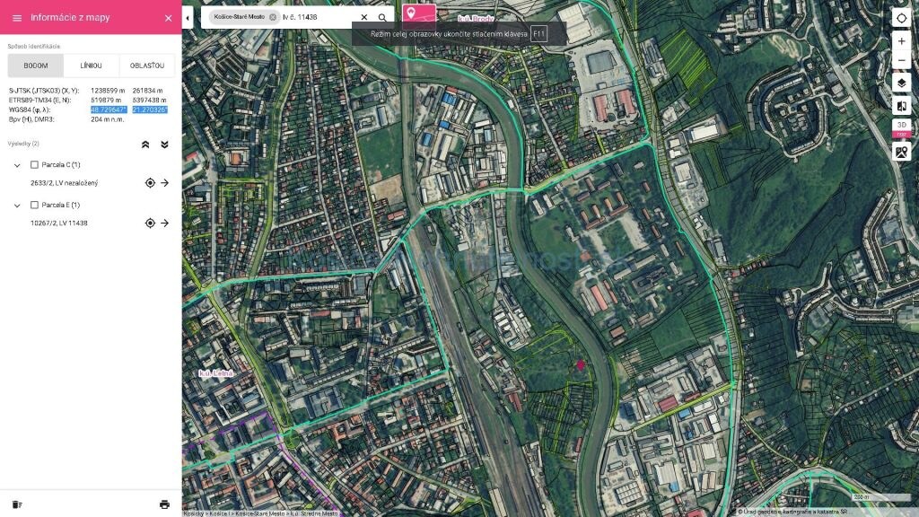Pozemok 4309 m2 Stredné Mesto – Košice — foto 7