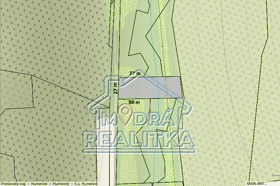 Na predaj pozemok v Humennom za 10,- €/m2 — foto 3