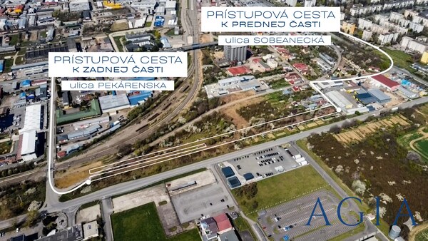 Na predaj priemyselný pozemok + pozemok pre rodinné domy 8 196 m² | MICHALOVCE