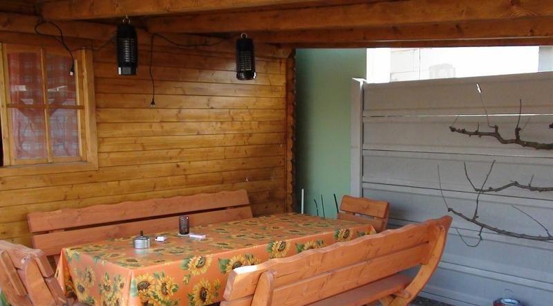 Rekreačná záhrada s bazénom a chatkou — foto 3
