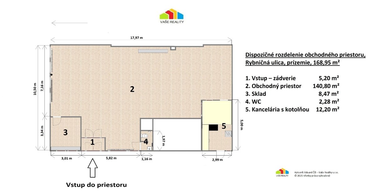 Na predaj obchodný priestor, 169 m², Rybničná ulica, BA – Vajnory, — foto 14