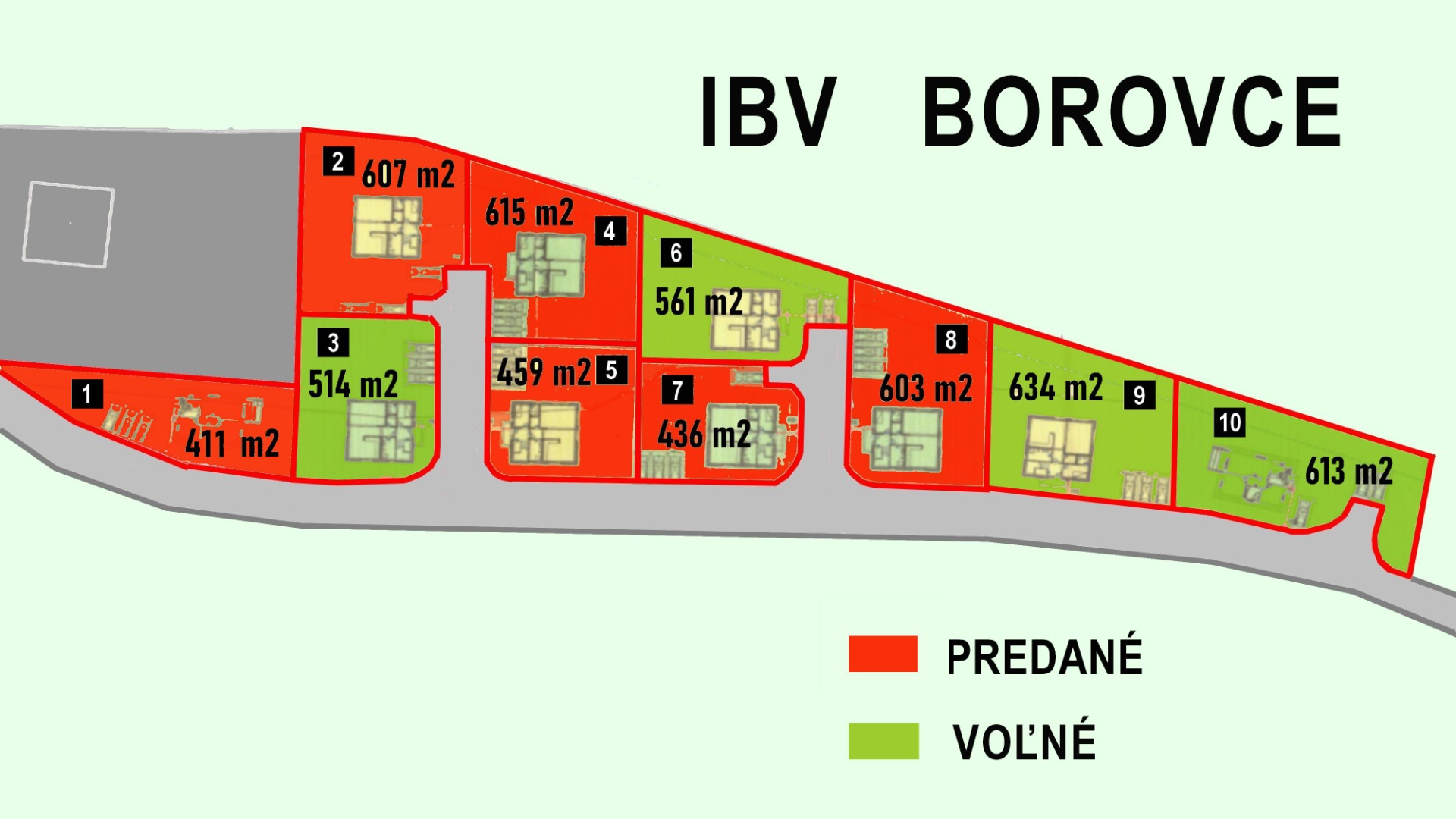 STAVEBNÝ POZEMOK 514 M² BOROVCE *VIDEO* /ELEKTRINA, VODA, KANALIZÁCIA/ — foto 3