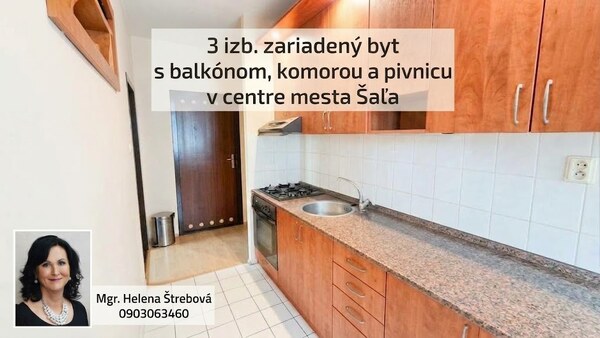 Na prenájom VEĽKÝ, zariadený 3 izbový byt s BONUSOM v Šali