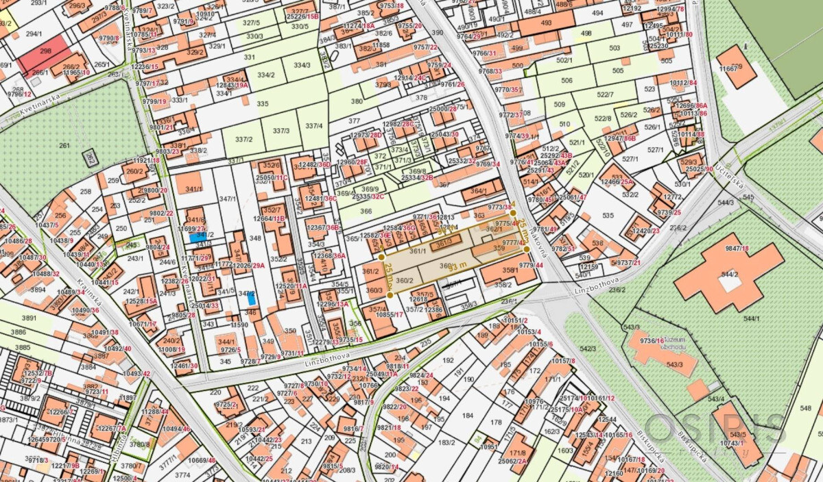 Stavebný pozemok 2319 m2, 2x Rodinný dom, 2x skladový priestor, Nákovná ul. — foto 4
